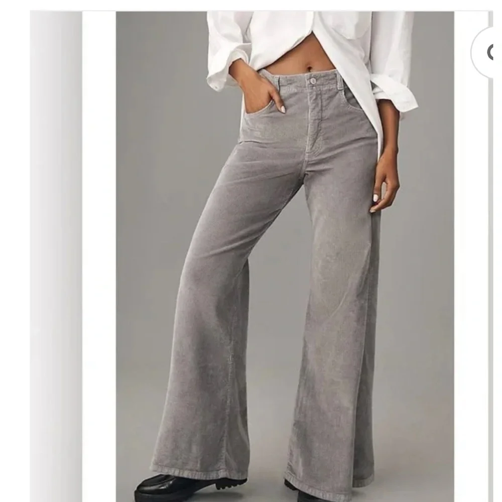 ANTHROPOLOGIE The Adi Corduroy Mid-Rise Flare Jeans by Pilcro - Picture 2 of 5